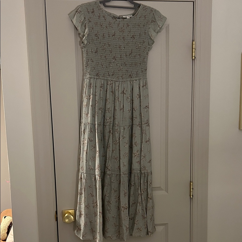 Floral women’s Dress in Green